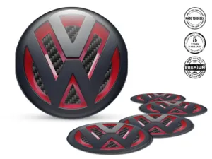 VW Wheel Emblem Edition Silicone Stickers for Cars
